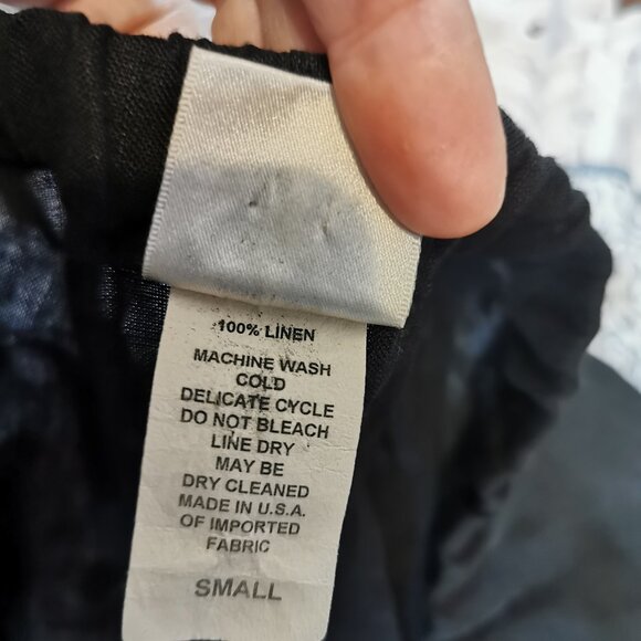 CTC LINENS Womens Small Pink Linen Wide-Leg Pants Coastal Grandma Casual 0089  S - Picture 4 of 4